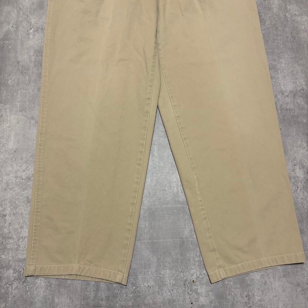 90s ポロバイラルフローレン　USA製 ポロチノ　チノパン　初期タグ　2タック