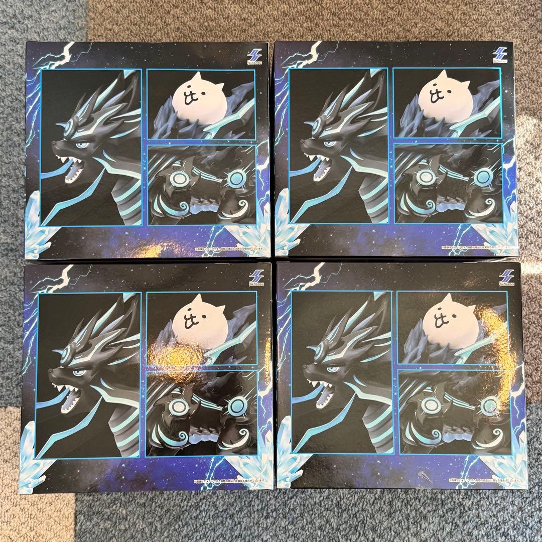 ナムコ限定 にゃんこ大戦争 皇獣ガオウダークフィギュア4体セット