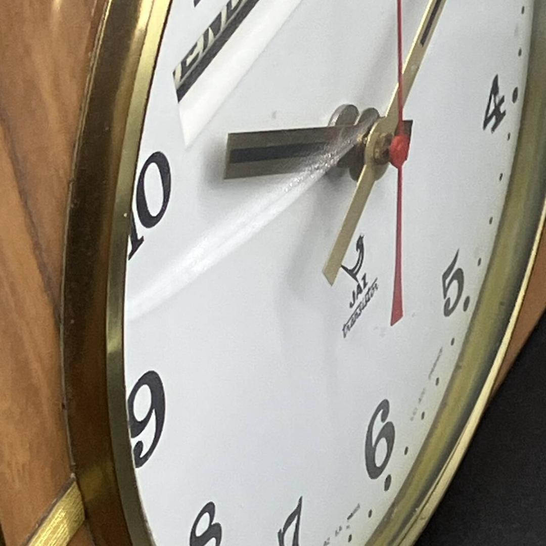 フランス　JAZ　ジャズ　壁掛け時計　1960年代　ビンテージ　フランス語　パリ