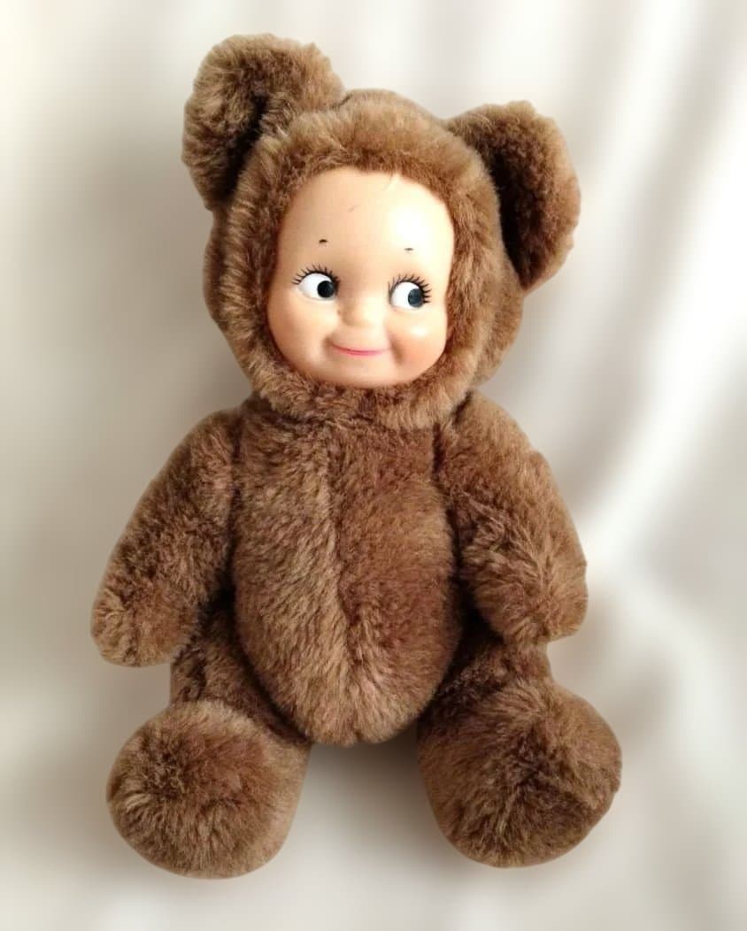 特別価格!アンティーク　キューピー人形クマのコスチュームぬいぐるみ