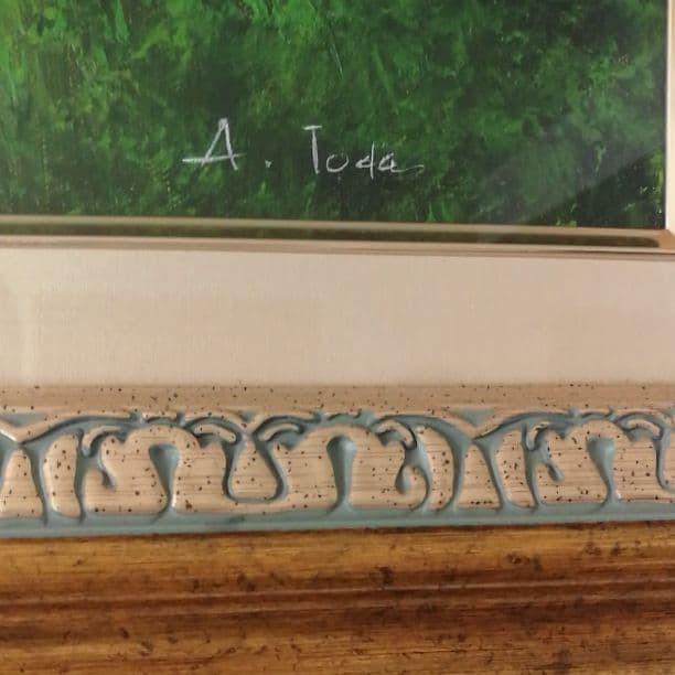 油絵　A.Toda作品　鎌倉　秘かに人気な画家 サインあり 肉筆画