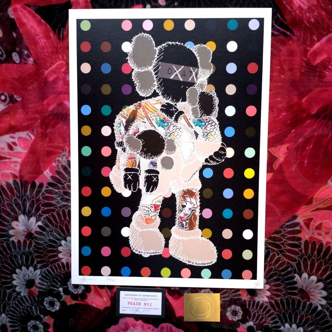 death nyc 世界限定100枚　KAWS 浮世絵