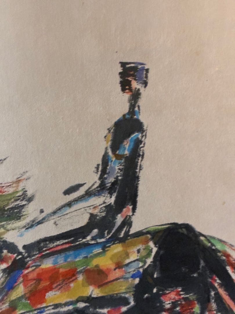 来年の干支　阿食慎太郎　馬の水彩画　掛け軸