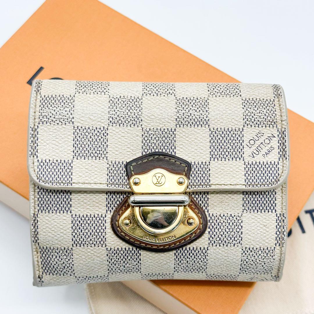 ルイヴィトン ポルトフォイユ ジョイ ダミエ アズール 二つ折り コアラ