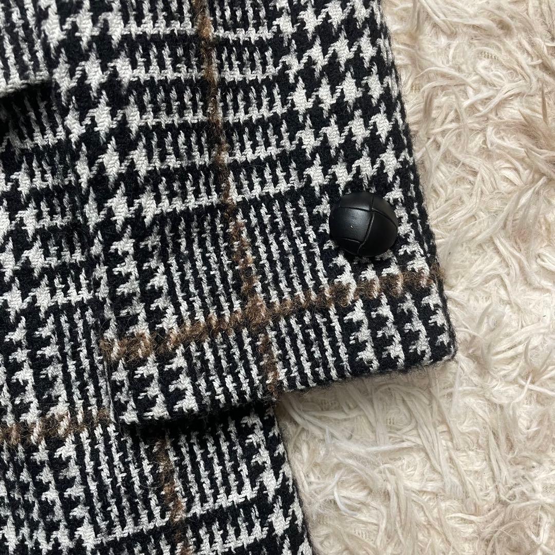 ほぼ未使用 タリアトーレ チェスターコート ダブルブレスト ツイード レディース