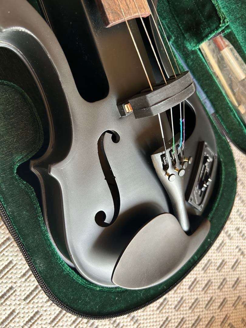 美品 Hallstatt ハルシュタット エレキバイオリンCV-210Eブラック