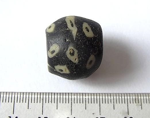 ★C0502★古代 (06) ガラスビーズ とんぼ玉 イスラム モザイク眼