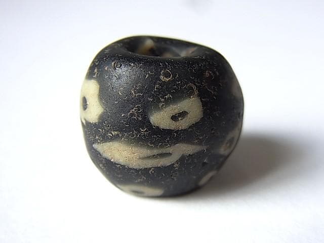 ★C0502★古代 (06) ガラスビーズ とんぼ玉 イスラム モザイク眼