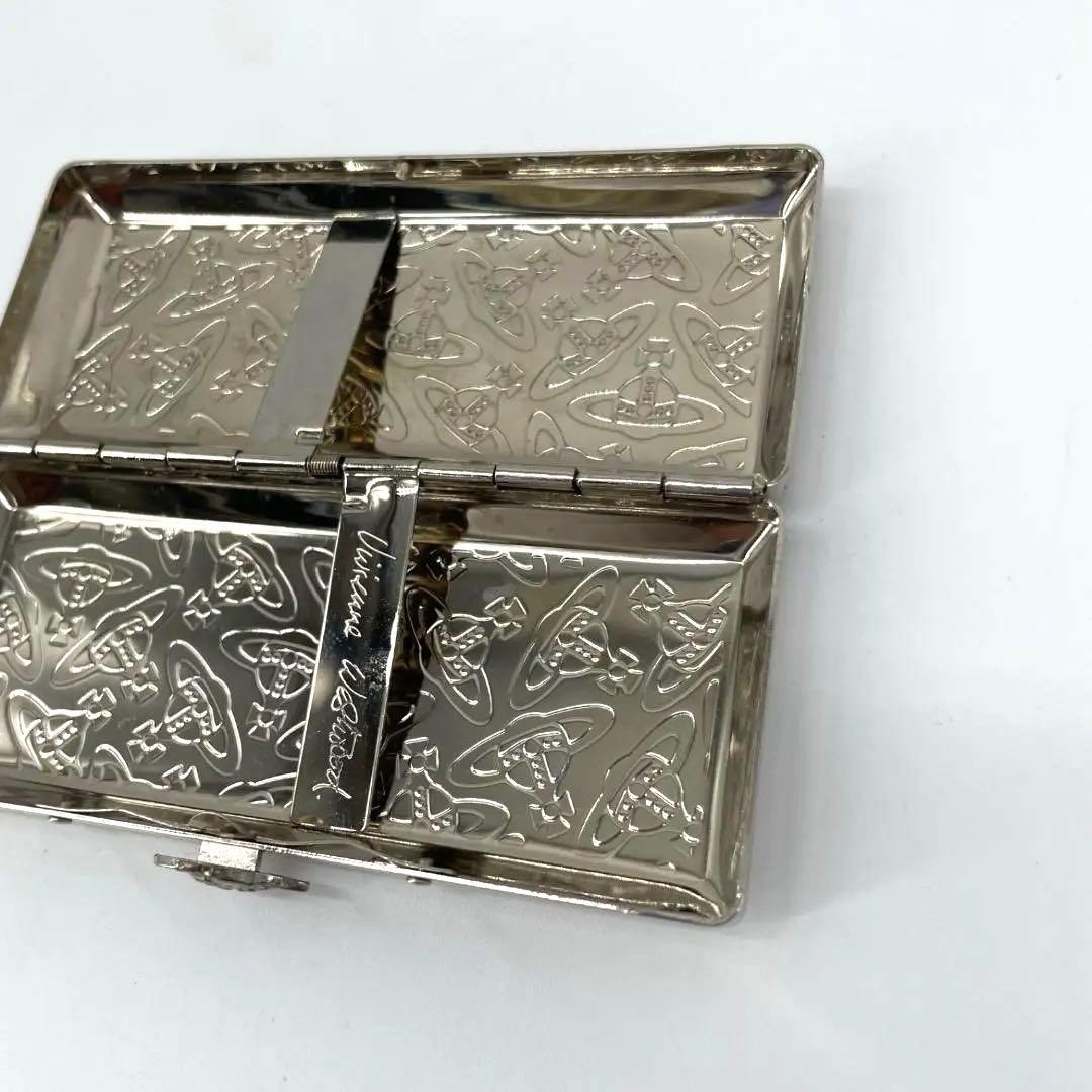 15318✨ヴィヴィアンウエストウッド オーブ総柄 シガレットケース シルバー