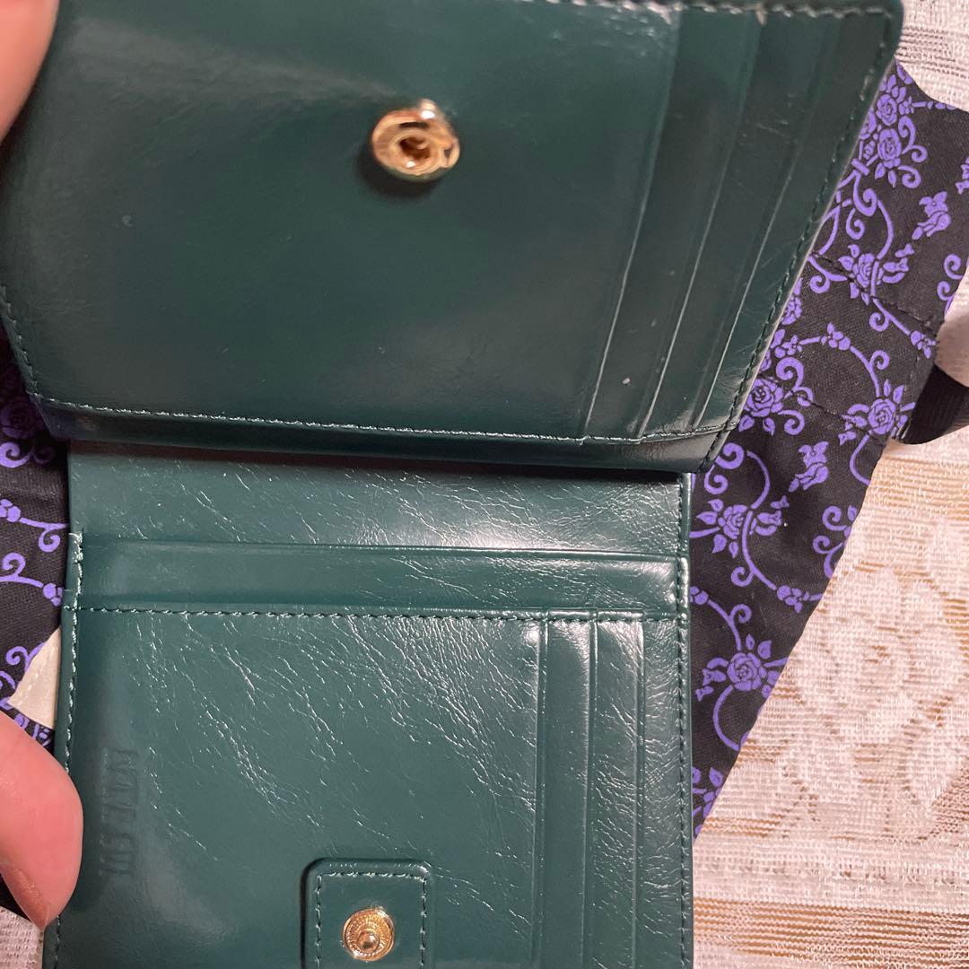 ANNA SUI ポワロ　がま口財布　折り財布　アナスイ　レザー財布　極美品