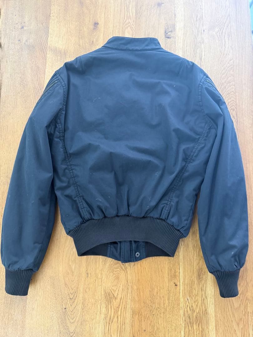 グリフィン　黒 ボンバージャケット ジッパー付き