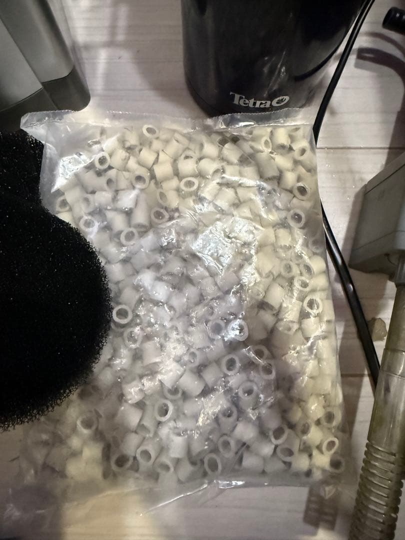 クーラーセット‼️テトラCR-3‼️ テトラVAX-60‼️新品エーハイムろ材1キロ‼️