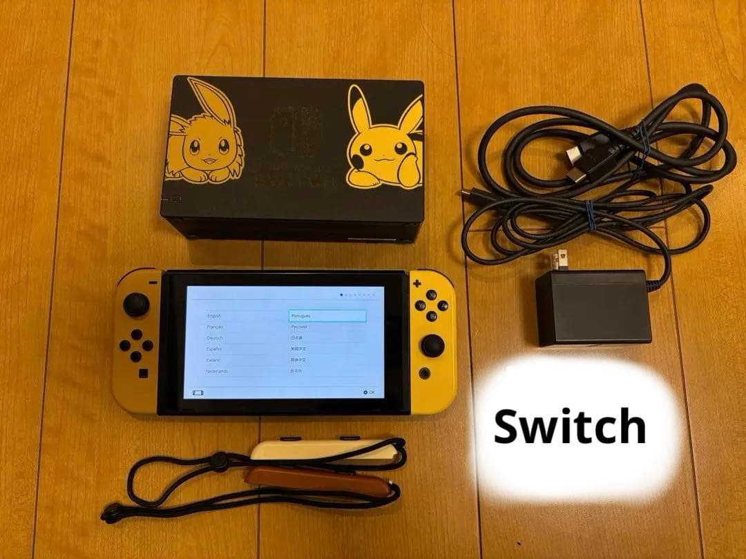 Switch ポケモン　ピカチュウイーブイバージョン※公式ケース付き