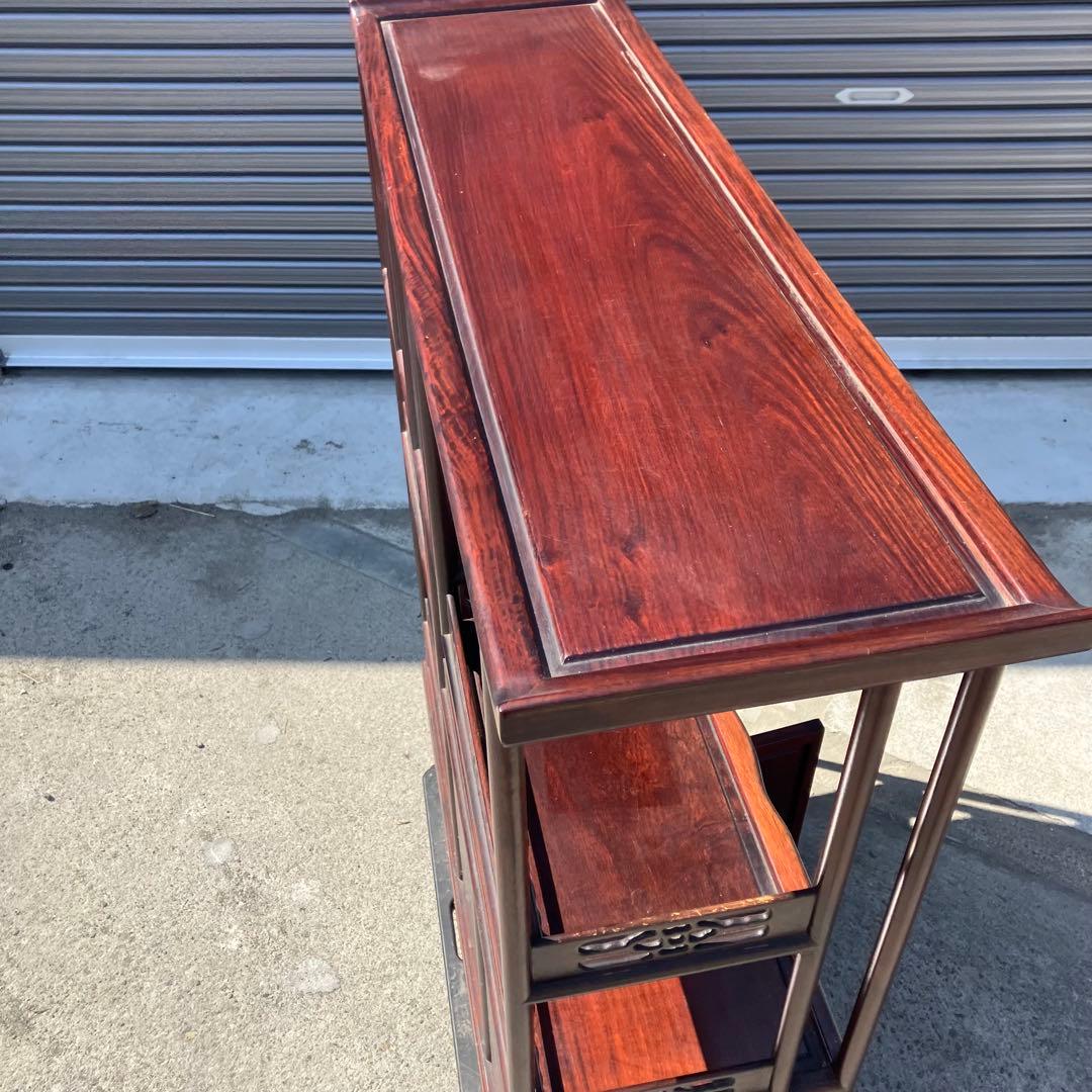 唐木家具 銘木 茶箪笥 飾り棚 中国茶棚 サイドボード ビンテージ ヴィンテージ