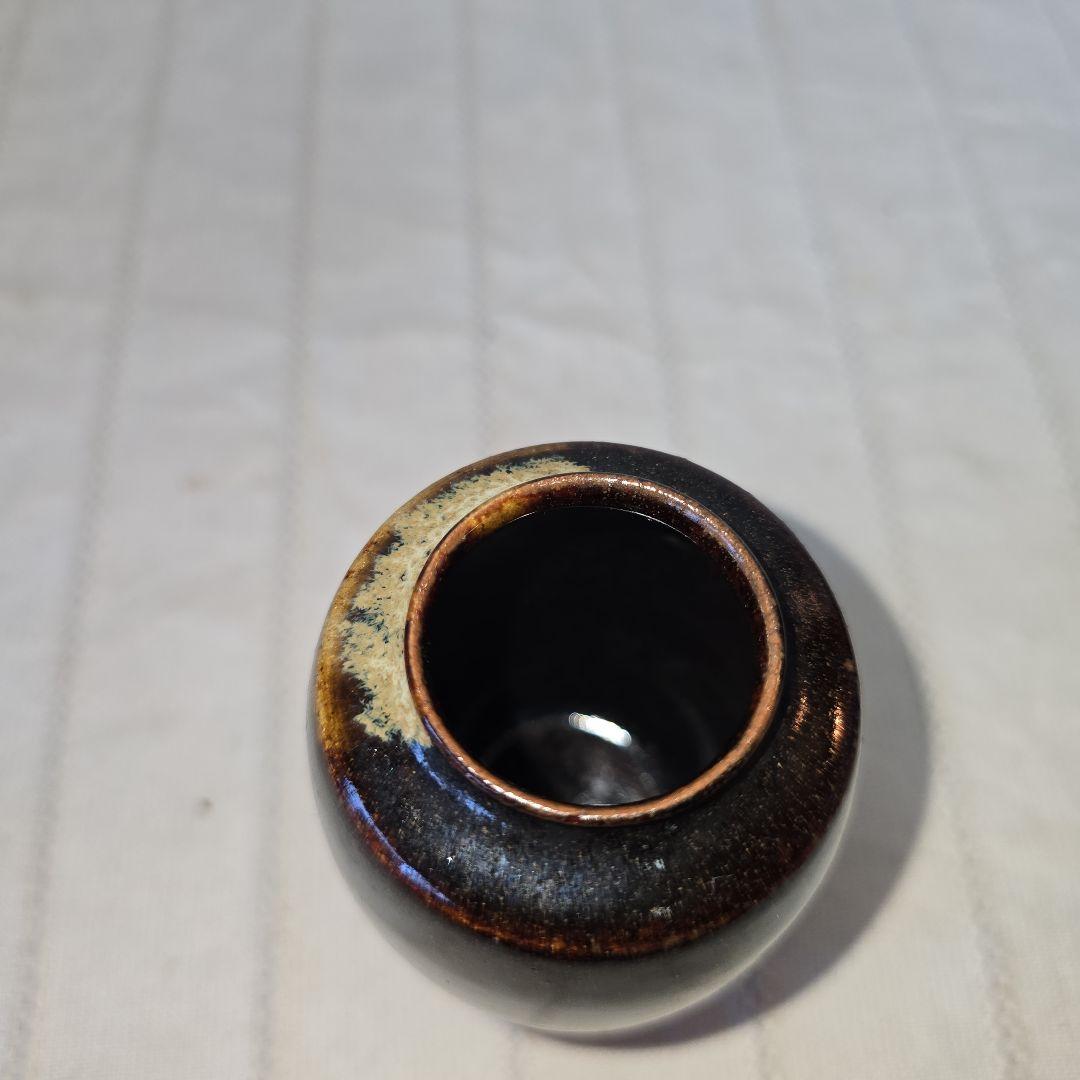 膳所焼 肩衝茶入 陽炎園