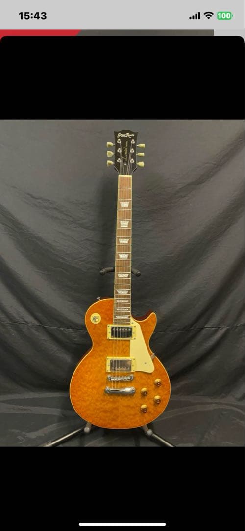 レスポールスタイル エレキギター オレンジ
