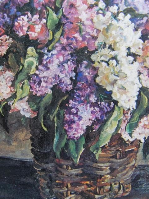 コンチャロフスキー、「ライラック」、希少な額装用画集より、新品高級額装付