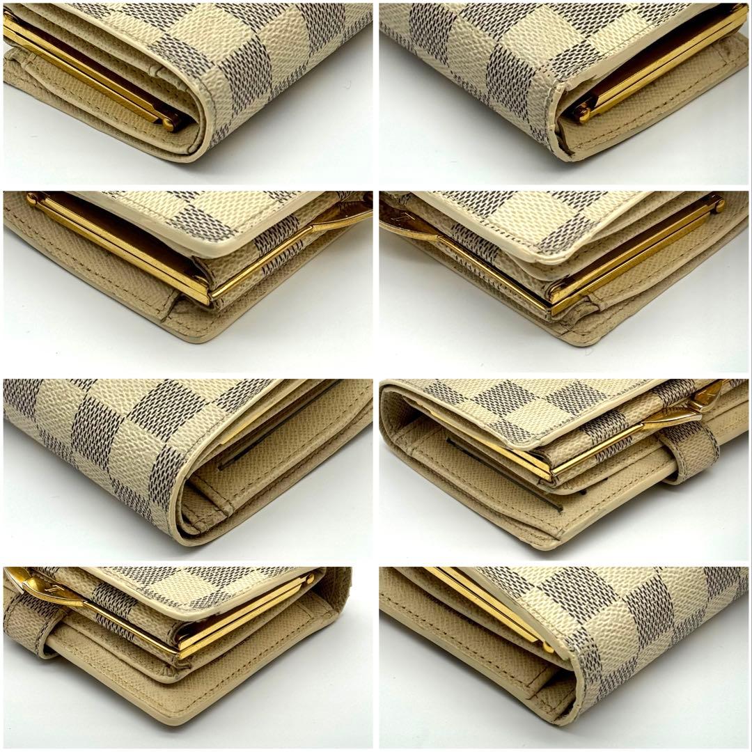 【新型美品】 ルイヴィトン ダミエアズール ポルトフォイユ ヴィエノワ がま口