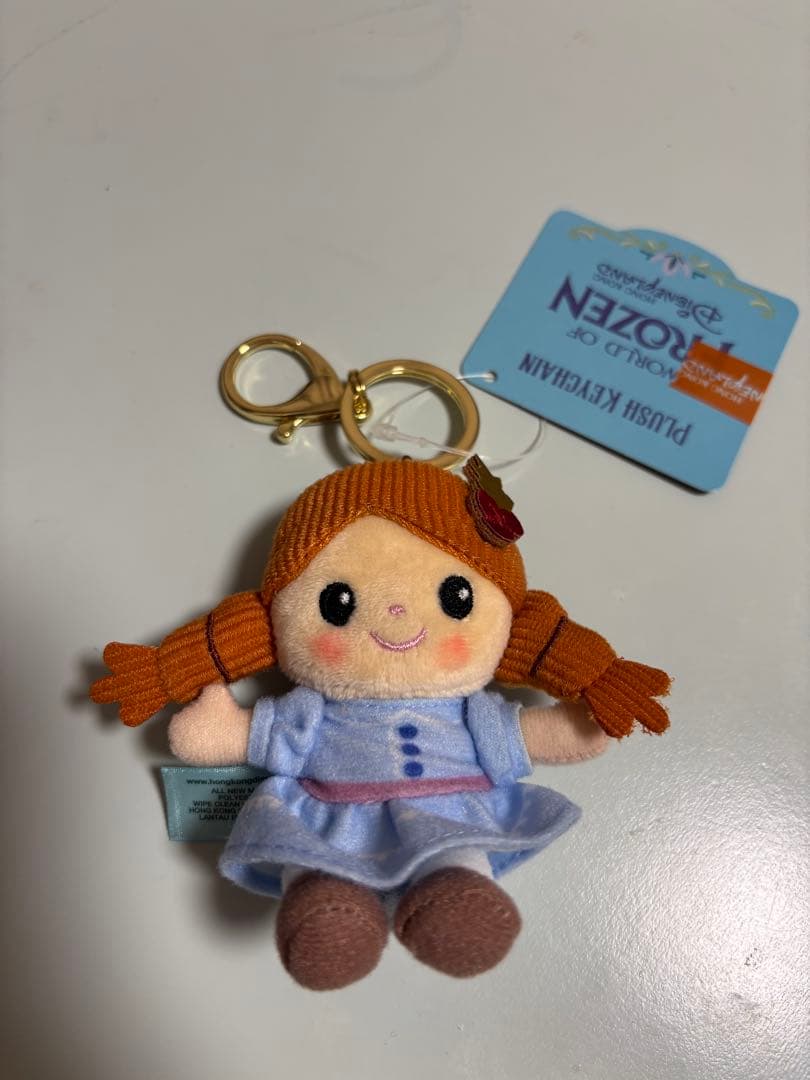 香港ディズニー アナ エルサ ぬいぐるみキーチェーン アナ雪 クリスマス