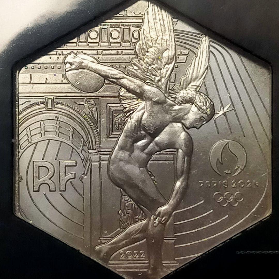 ☆仏④。フランス・パリ2024オリンピック大会「第2次発行」記念銀貨。