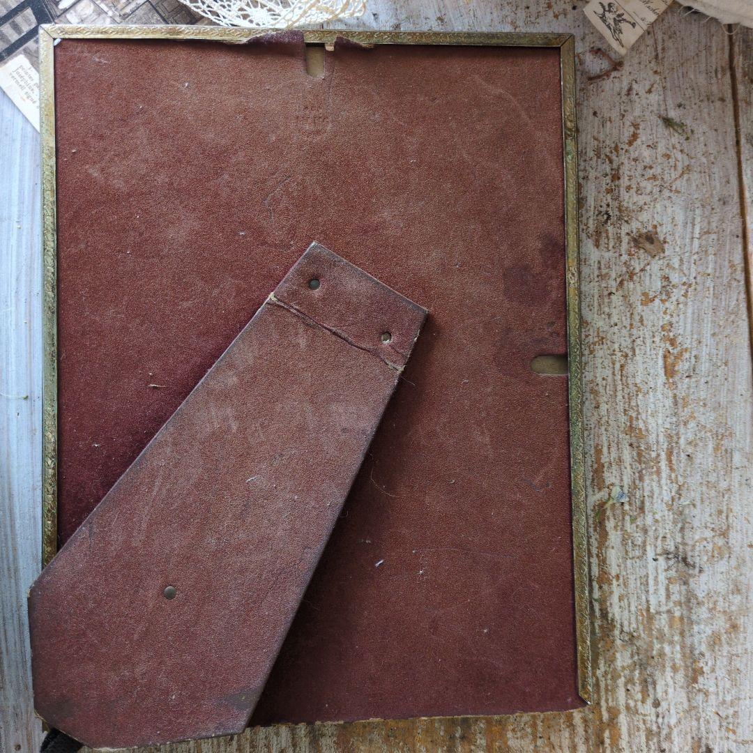 フランス　アンティーク　フレーム　ナポレオン　銅版画　セット　フォトスタンド