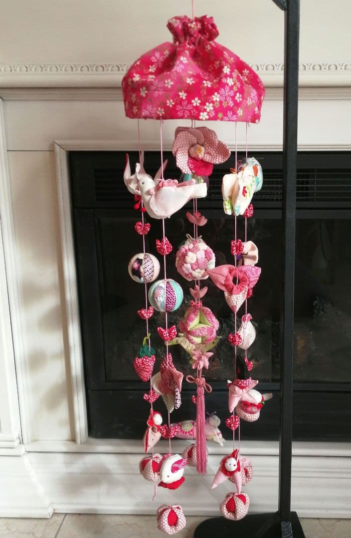 吊るし雛　吊るし飾り　ちりめん細工　ひな祭り　ハンドメイド
