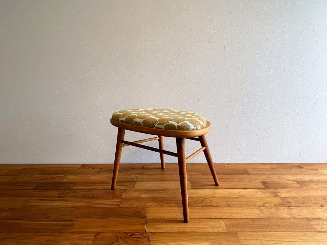 1968s 希少 秋田木工 No.68 スツールカスタム 張替済