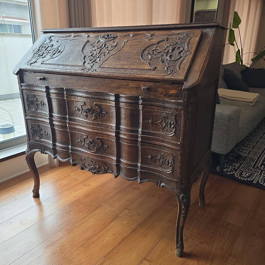 アンティークライティングデスク1890年代 鍵あり