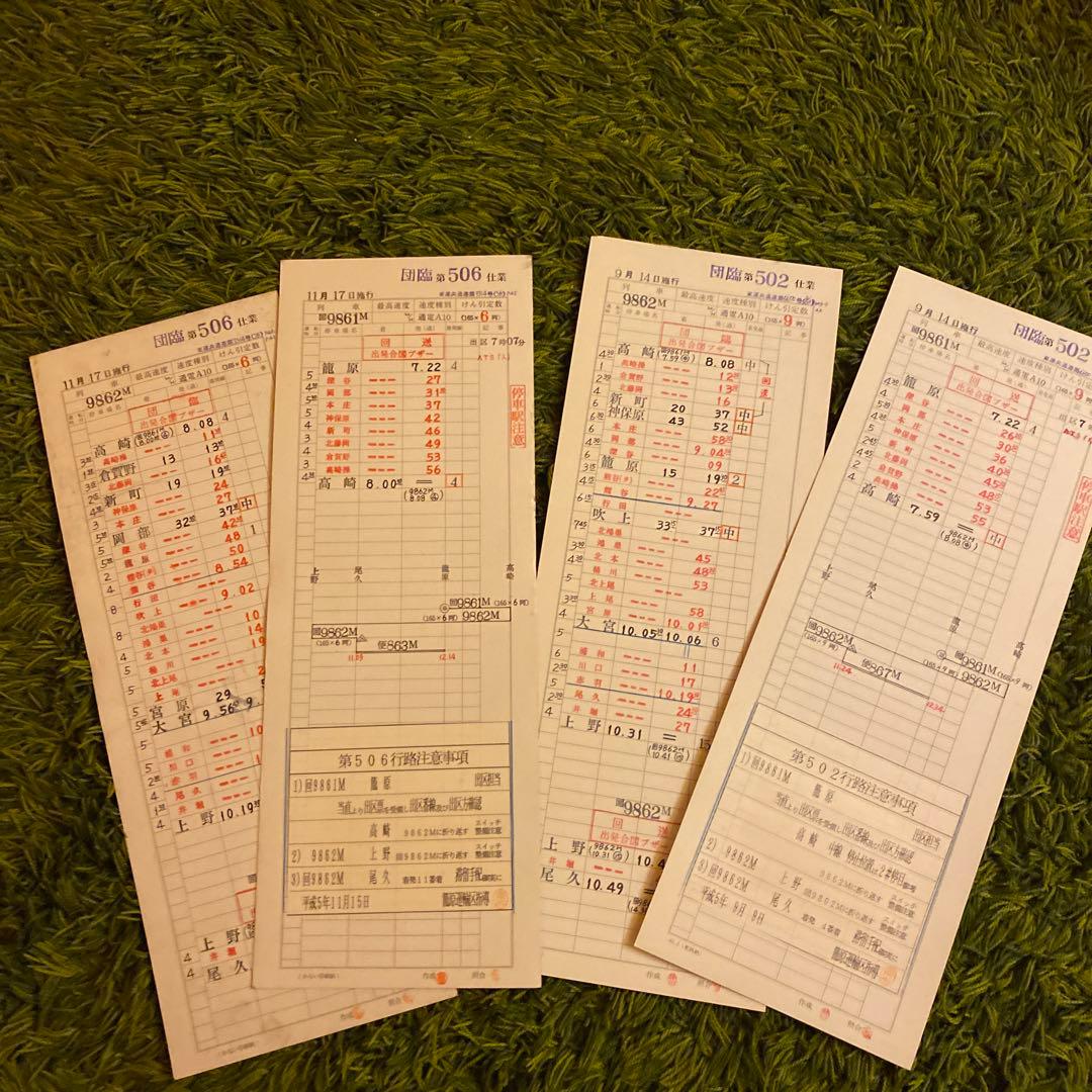 鉄道　スタフ　籠原区　団臨　14行路