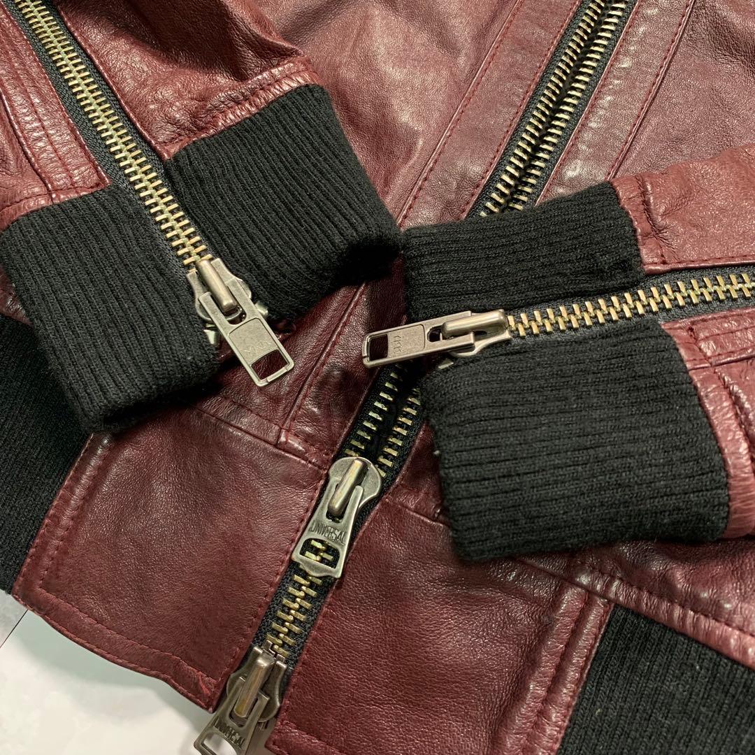 JACKROSEジャックローズピッグレザー ハイネック シングルライダース