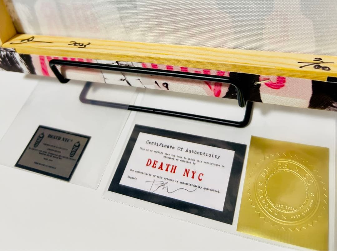 DEATH NYC キャンバスボードタイプ 【認定メタルプレート付き 】激レア