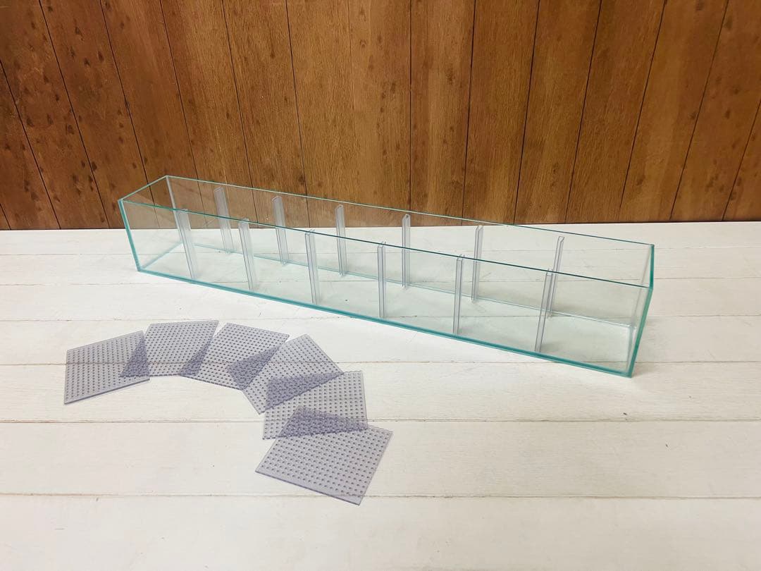 ラスト1台　超特注900×135×150㎜　7室水槽 クリアシリコン 未使用品