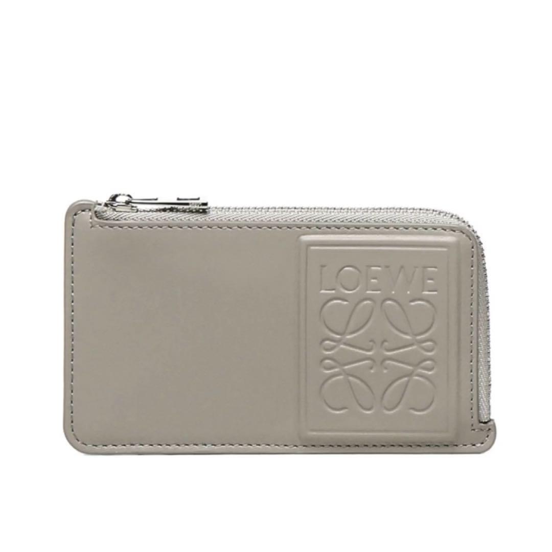 【新品未使用】 LOEWE グレー カード ケース・小銭入れ