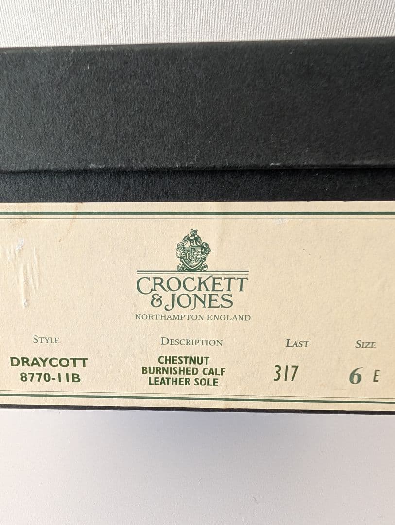 【美品】クロケット & ジョーンズ キャップトゥ 6E