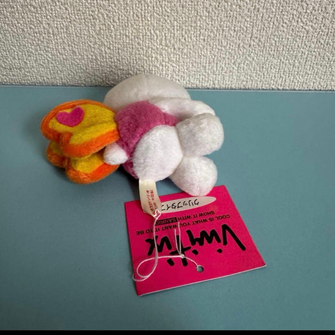 超レア！ハローキティ　ちょうちょ ぬいぐるみマスコット　クリップタイプ