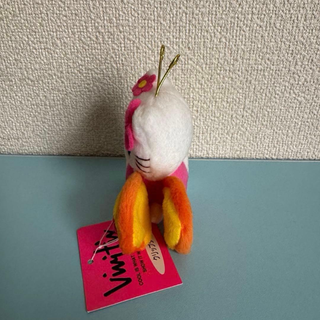 超レア！ハローキティ　ちょうちょ ぬいぐるみマスコット　クリップタイプ