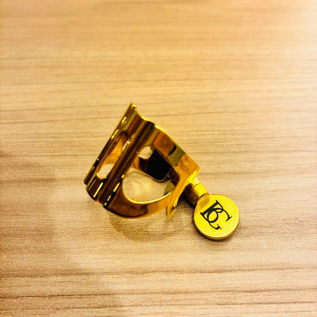 【美品】BG ソプラノサックス リガチャー L51 ゴールドプレート仕上げ