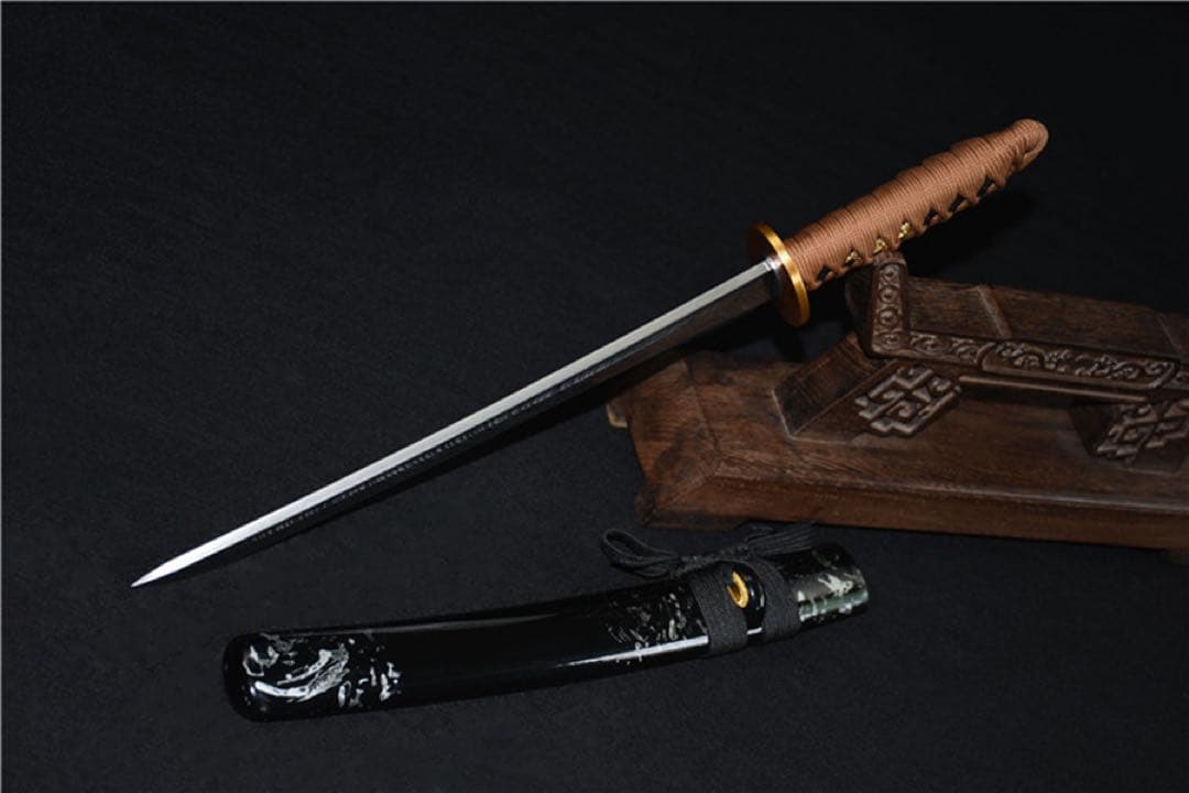 羽毛纹 刀装具 模擬刀 日本刀 模造刀 鑑賞用 武具 脇差