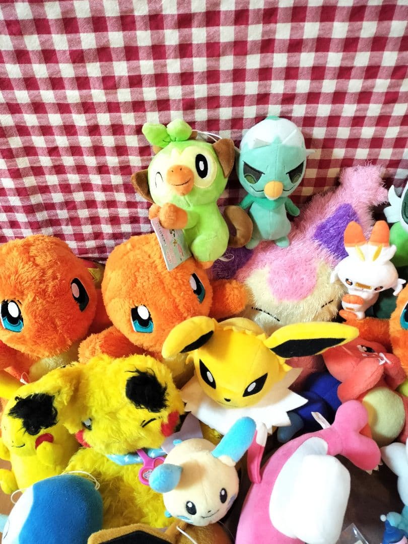 大量 まとめ売り ポケットモンスター ぬいぐるみ ルカリオ 色違い サンダース