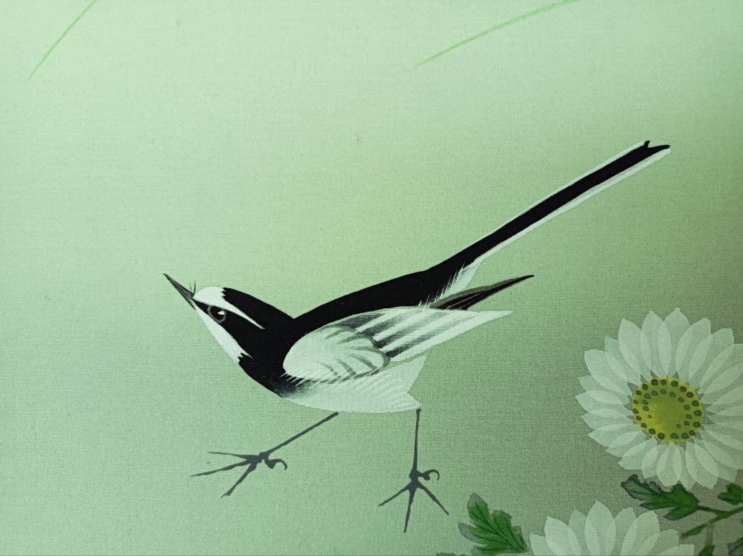 美品 軸 縁起物 おもてなし 絵 幸運 花鳥 神 中国 風水 美術 インテリア