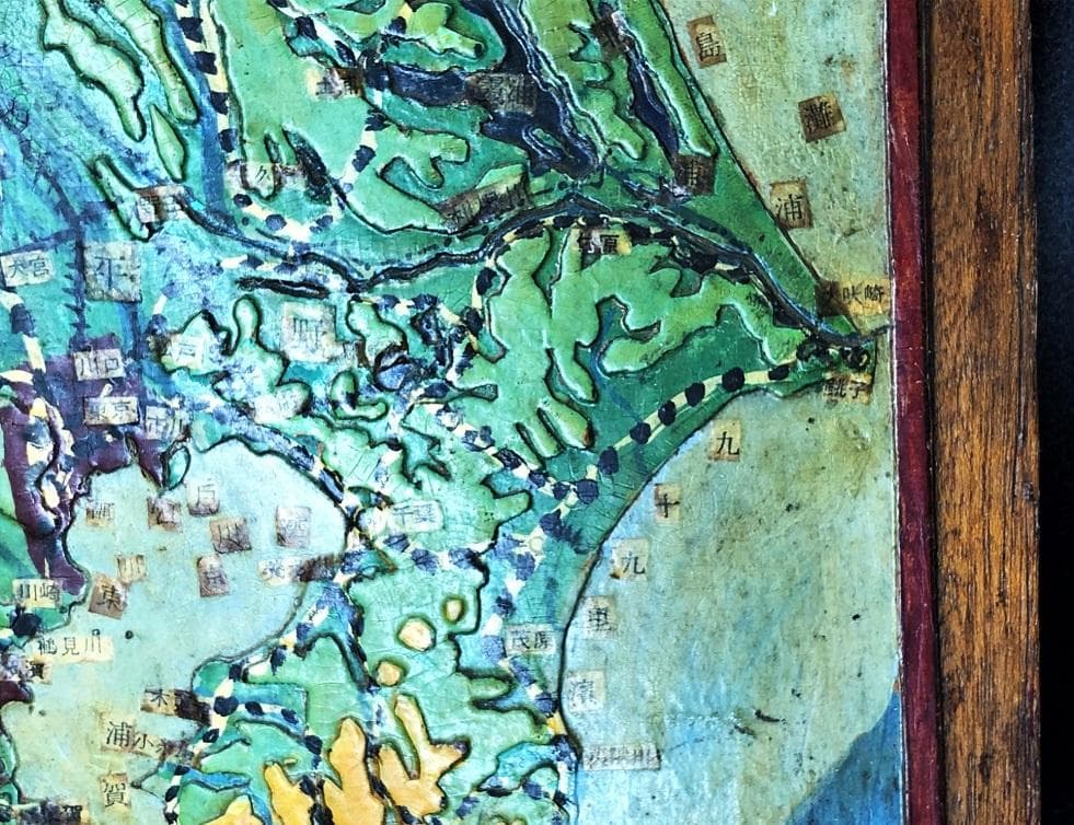 【 戦前立体古地図 】　関東地方　1：1000000　蔵出初品