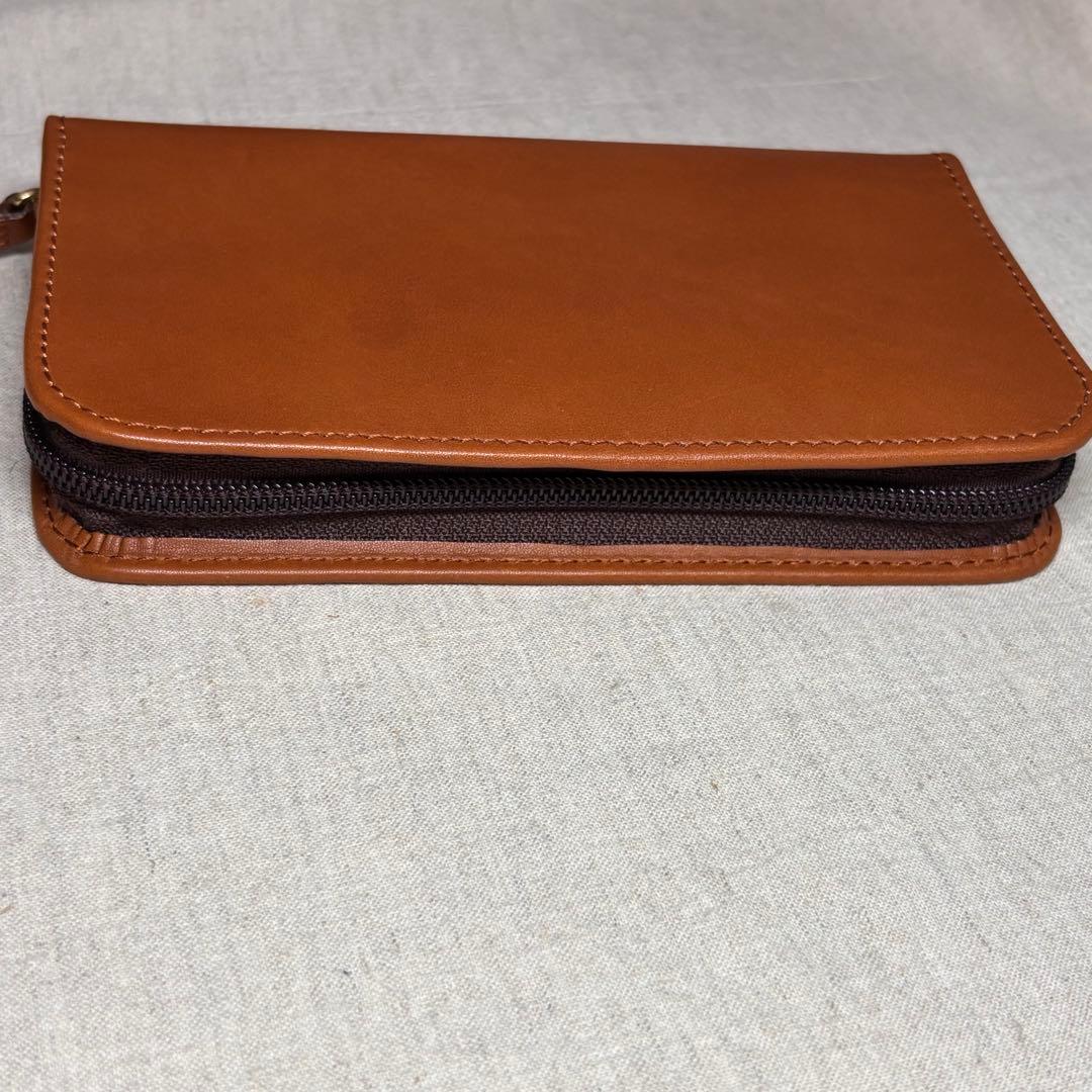 【美品】パイロット×ソメス3本差ペンケースPILOT×SOMES ブラウン 牛革
