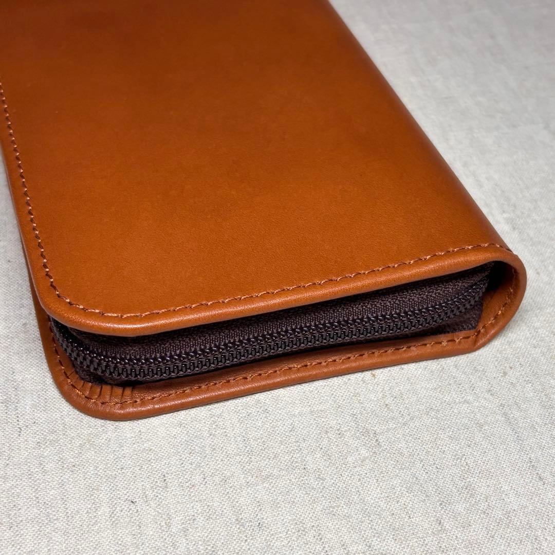 【美品】パイロット×ソメス3本差ペンケースPILOT×SOMES ブラウン 牛革