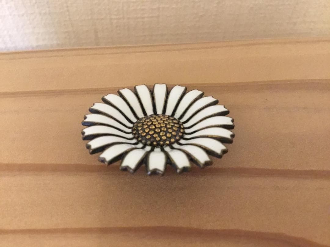 Anton Michelsen デイジー フラワー シルバー ブローチ