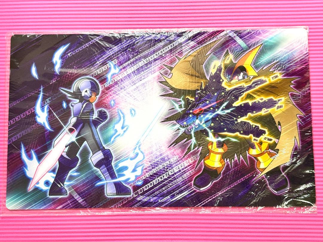 【超貴重】ロックマンエグゼ ダークロックマン フォルテ マスクの中 プレイマット