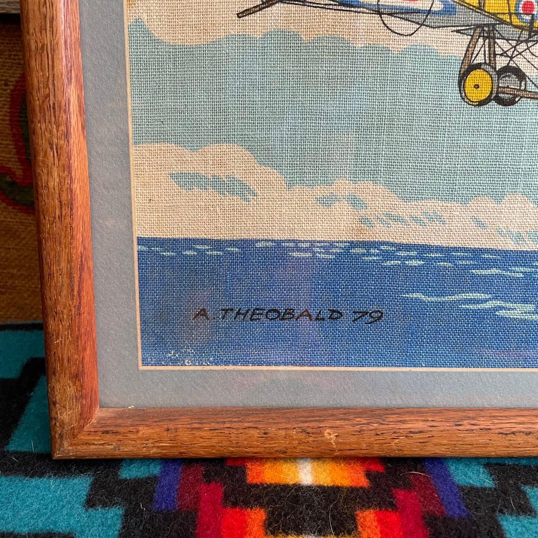 希少品！特大！70's 米軍アメリカアンティーク　ミリタリー空軍飛行機の壁掛け