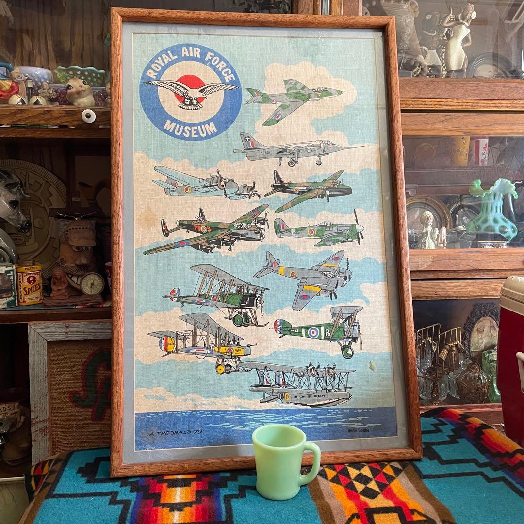 希少品！特大！70's 米軍アメリカアンティーク　ミリタリー空軍飛行機の壁掛け