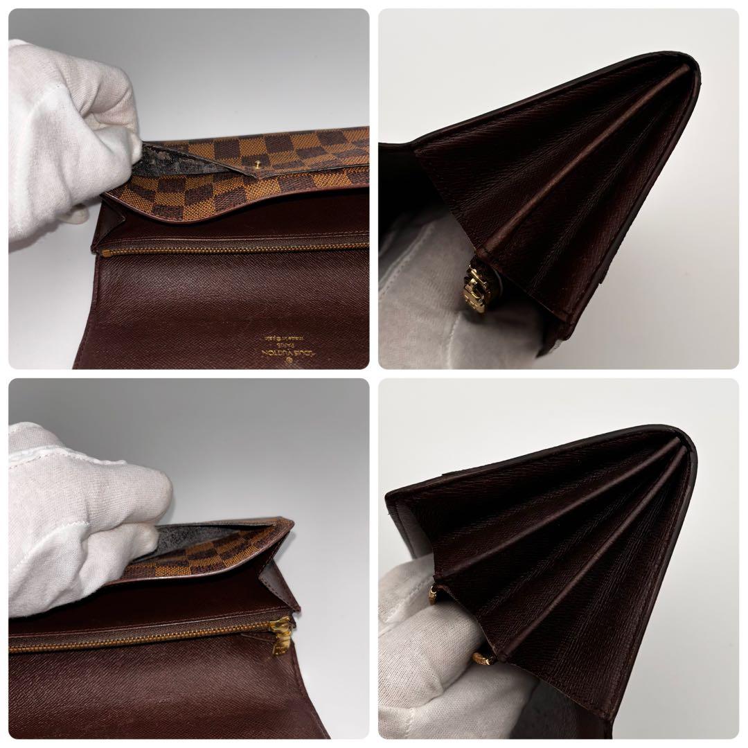 ルイヴィトン✨ダミエ✨ポシェット ポルトモネ クレディ 二つ折り財布