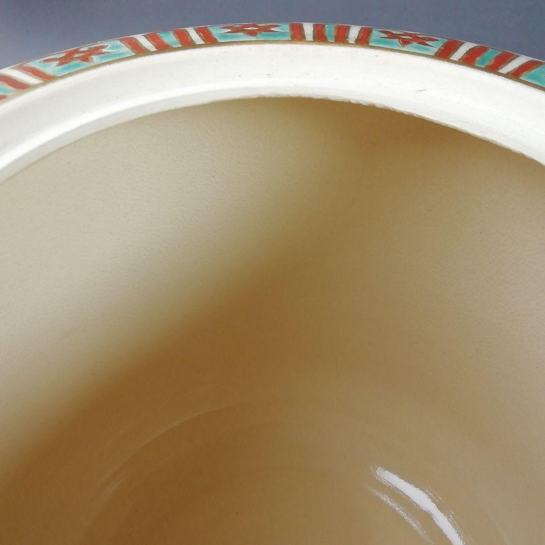 Ｔ７６３　水指　『仁清　扇面流』『通次嵩山 造』　共箱　茶道具