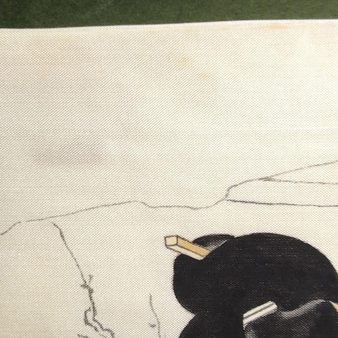 淡い色合いの日本画 人物画　浮世絵ベース　額装